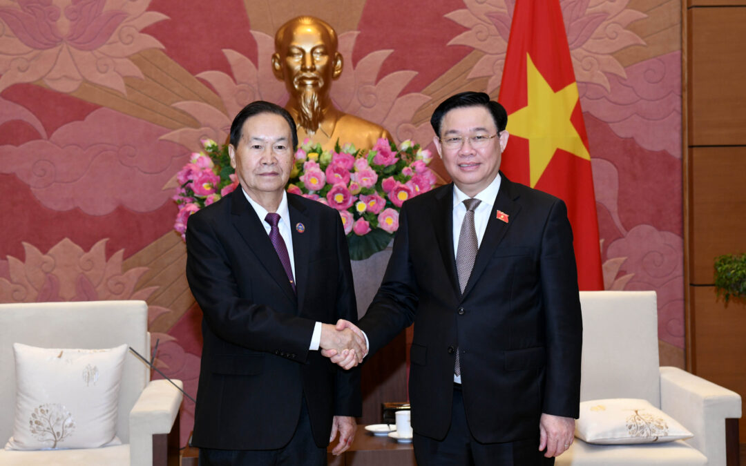 ຄະນະຜູ້ແທນສະພາແຫ່ງຊາດລາວ ເຂົ້າຢ້ຽມຂໍ່ານັບປະທານສະພາແຫ່ງຊາດຫວຽດນາມ