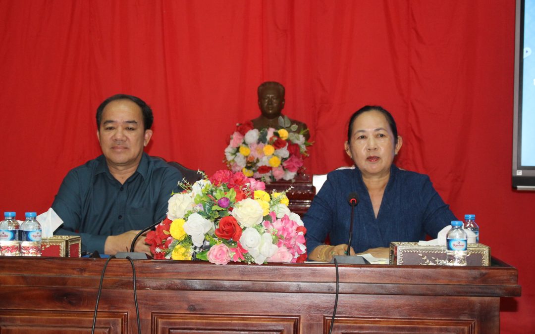 ປະທານ ກສຕສ ເຄື່ອນໄຫວວຽກງານຢູ່ແຂວງວຽງຈັນ