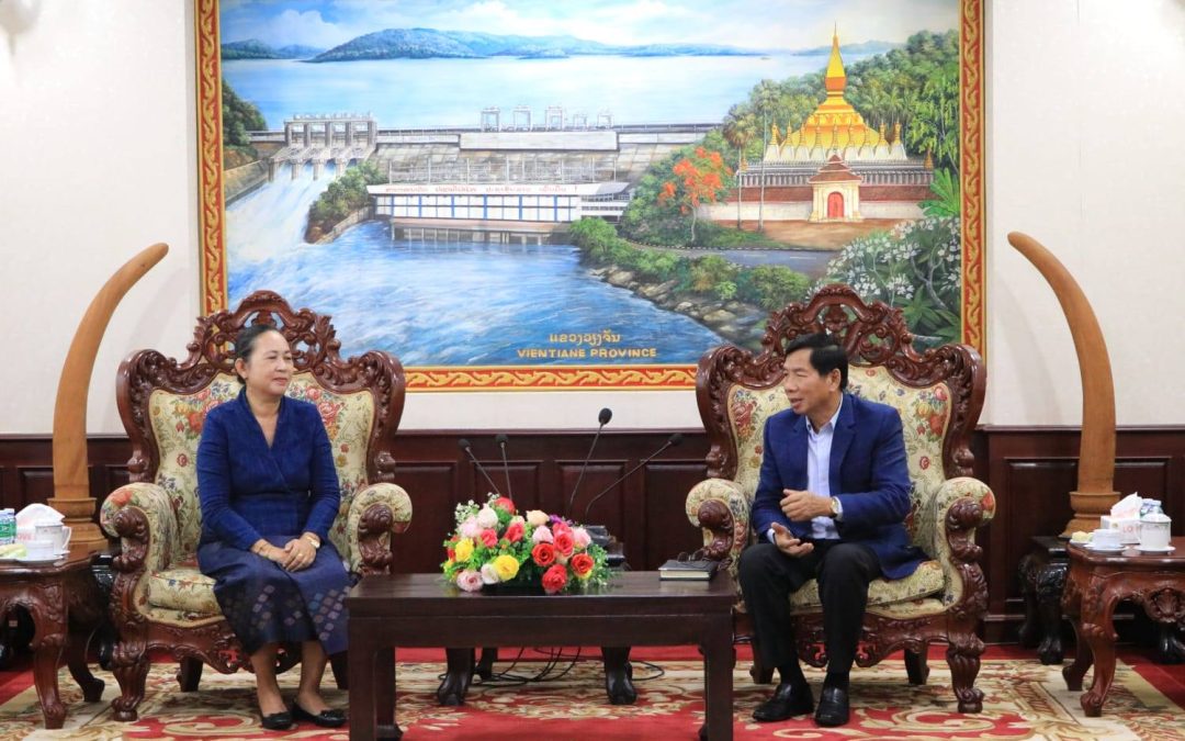 ປະທານ ກສຕສ ເຄື່ອນໄຫວວຽກງານຢູ່ແຂວງວຽງຈັນ ແລະ ແຂວງຫຼວງພະບາງ