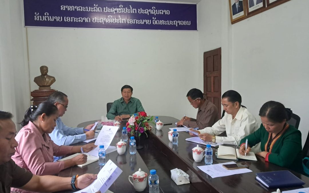 ປະທານສະພາປະຊາຊົນແຂວງຫລວງນ້ຳທາ ເຄື່ອນໄຫວວຽກງານຢູ່ 2 ເມືອງ