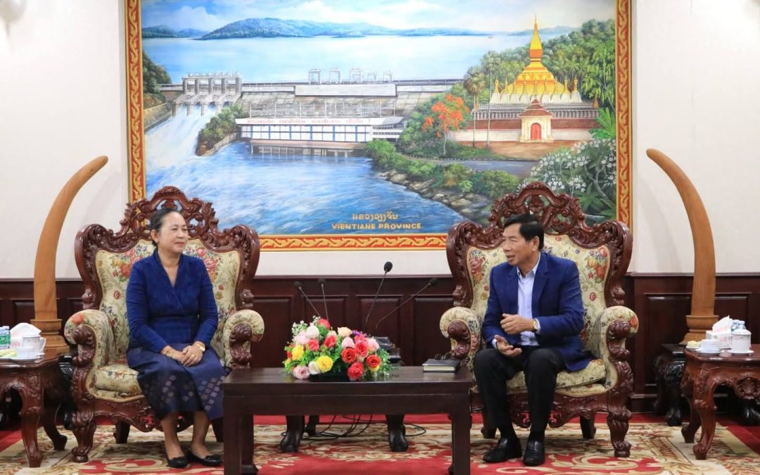 ປະທານ ກສຕສ ເຮັດວຽກຢູ່ແຂວງວຽງຈັນ