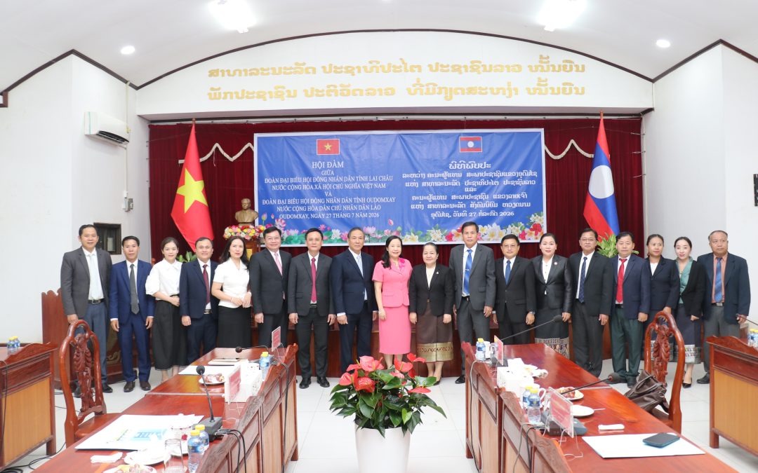 ພິທີພົບປະສອງຝ່າຍ ຂອງຄະນະຜູ້ແທນສະພາປະຊາຊົນແຂວງອຸດົມໄຊ ແຫ່ງ ສປປ ລາວ ກັບ ຄະນະຜູ້ແທນສະພາປະຊາຊົນແຂວງລາຍເຈົາ ແຫ່ງ ສສ ຫວຽດນາມ.